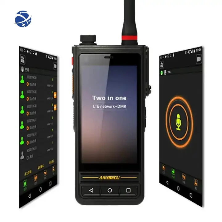 Yunyi 2023 IP67 Waterproof  E81 Rugged phone 4G LTE Network Radio DMR + UHF 400-470MHZ POC Walkie Talkie Smart Mobile Pho