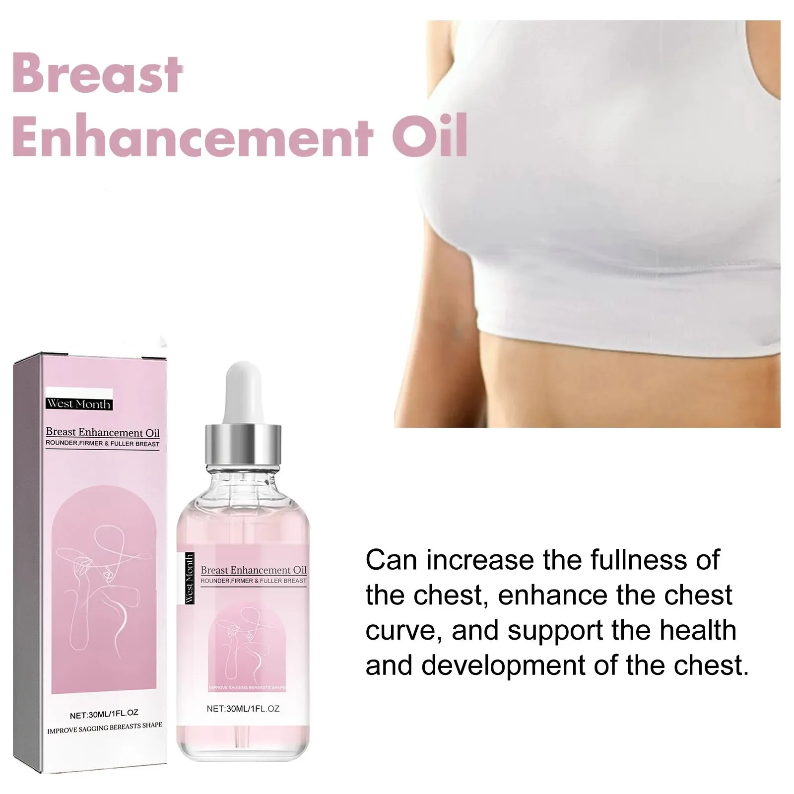 Breast Enlargement Essential Oil Frming Enlarging Bigger Chest Massage Sagging Treatment Enhance Elasticity Chest Massage Serum