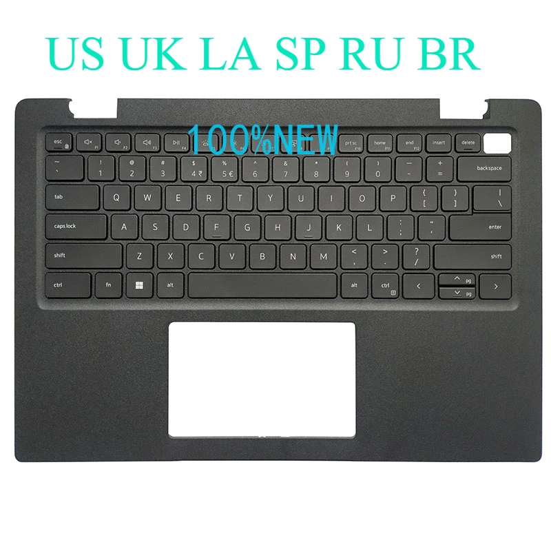 New for Dell Latitude 3420 E3420 04PX9K P144G notebook keyboard palm rest case US UK LA SP RU BR C case Lower cap