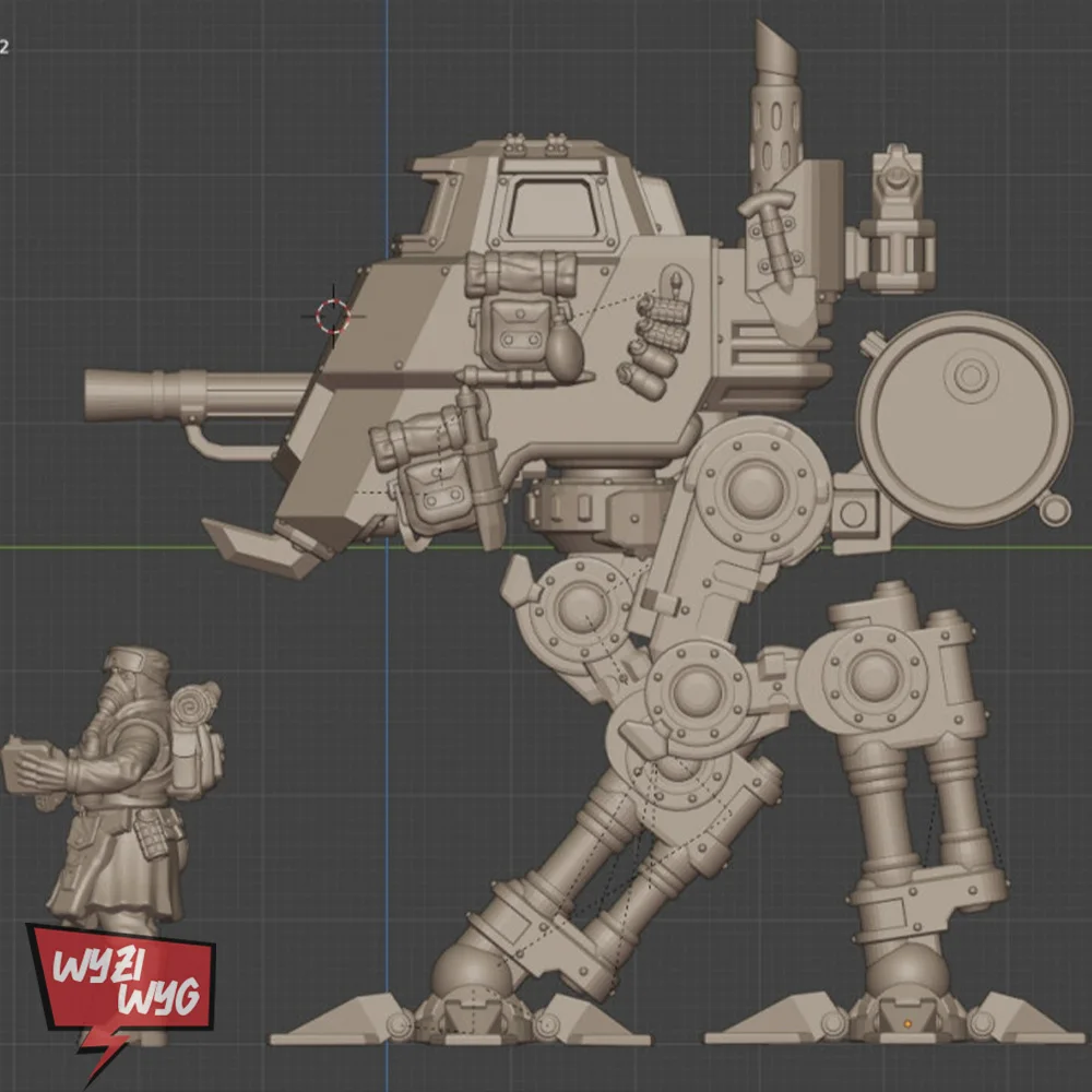 Walker Miniature, Crawler Figure, Desert robot, Desert Hawks Watcher,  3D Printed Resin Model, Proxy Tabletop  Wargame DnD TRPG