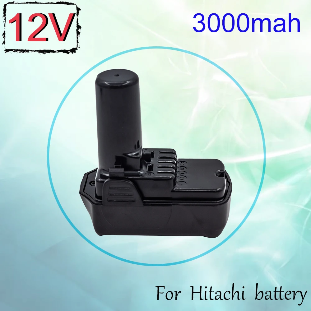 3.0Ah 3000mah12V Li-ion Rechargeable Battery for 10.8V Hitachi cordless Electric drill screwdriver DB10DL FCR10DL WH10DC BCL1015