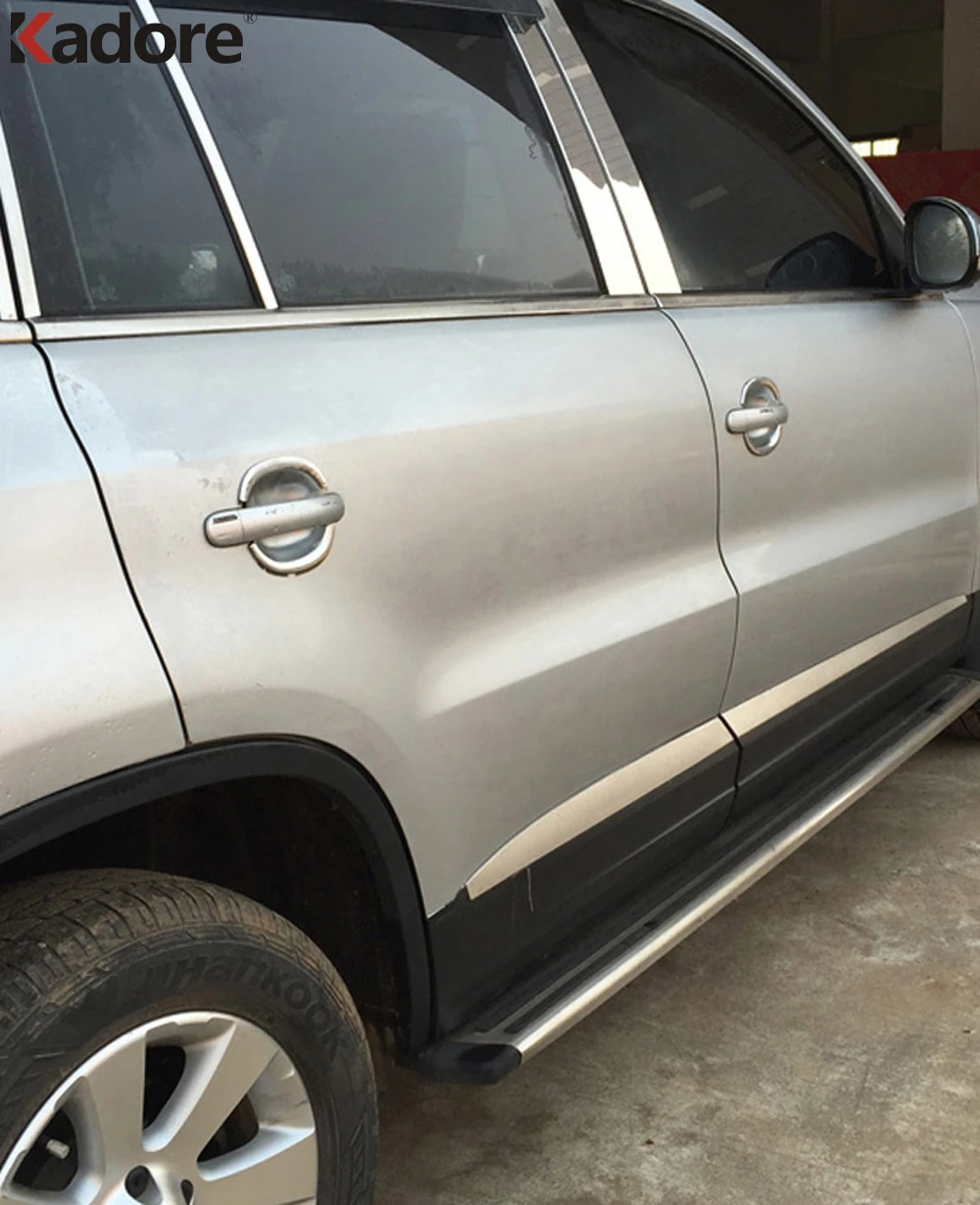 For Volkswagen Tiguan 2009 2010 2011 2012 ABS Chrome Car Side Door Handle Bowl Cover Trim Sticker Exterior Accessories