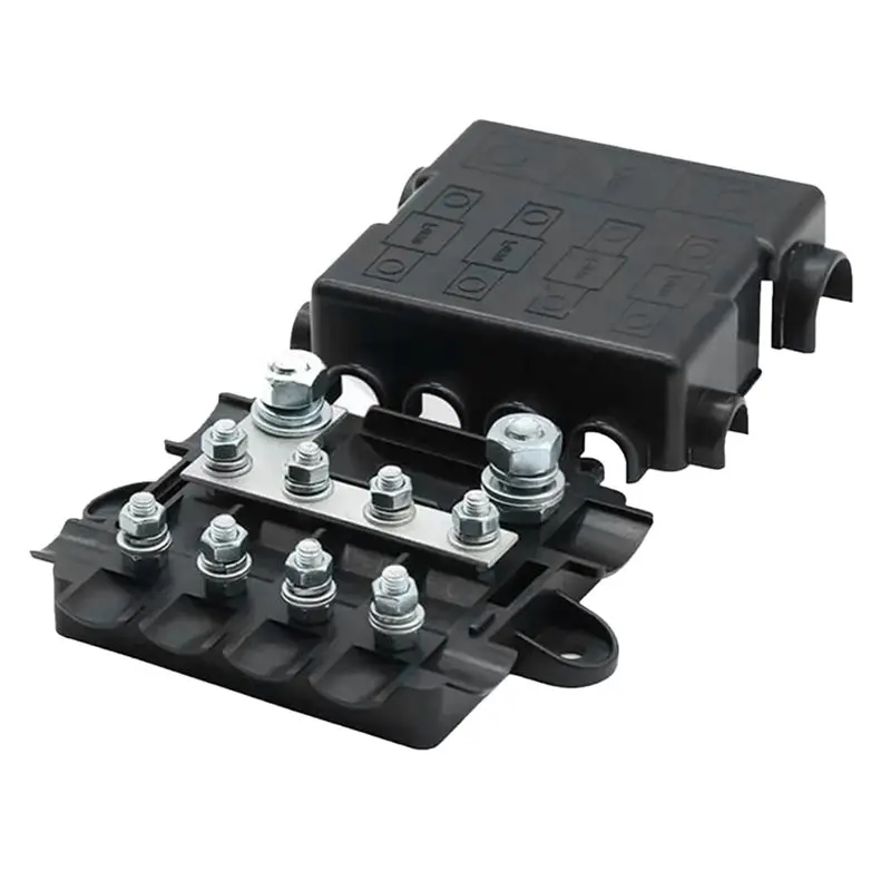 NEW HOT In Stock-Small Car For Mega For Midi 12V& 24V 5-Way Fork Bolt Fuse Box, Power Distribution Block, Power Distribution Fus