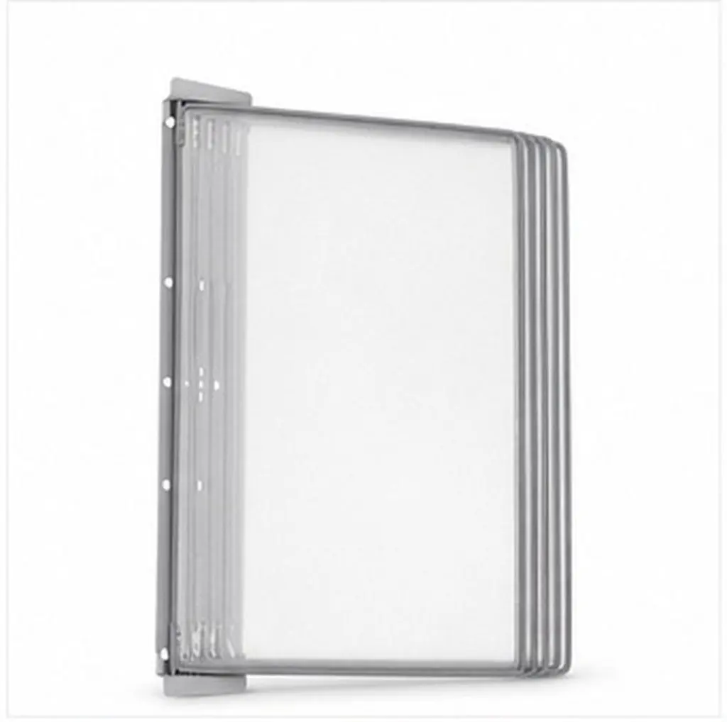 Wall Mounted File Organizer 5-Page Flip A4 Document Holder for Office Classroom Public Spaces Display Rack Wall File Holder