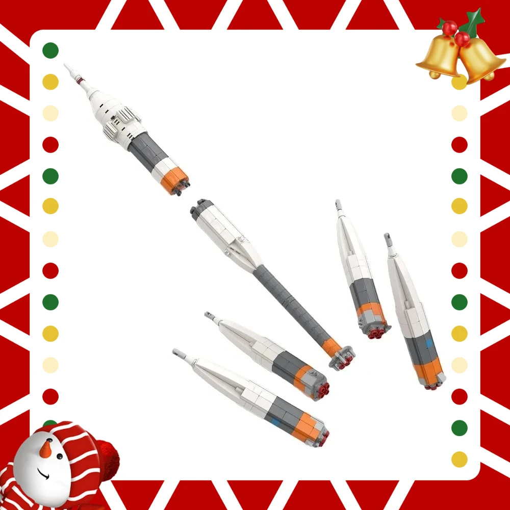 

Ultimate Soyuz Rocket Building Block Kit масштаб 1:110-сделай сам, сборочные кирпичи, модель автомобиля для космического запуска, дисплей для детей, взрослых, подарок