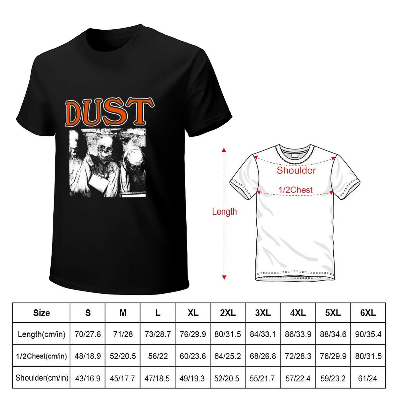 Dust band Hard Attack and Dust T-Shirt Functional Casual Short Sleeve Tee
