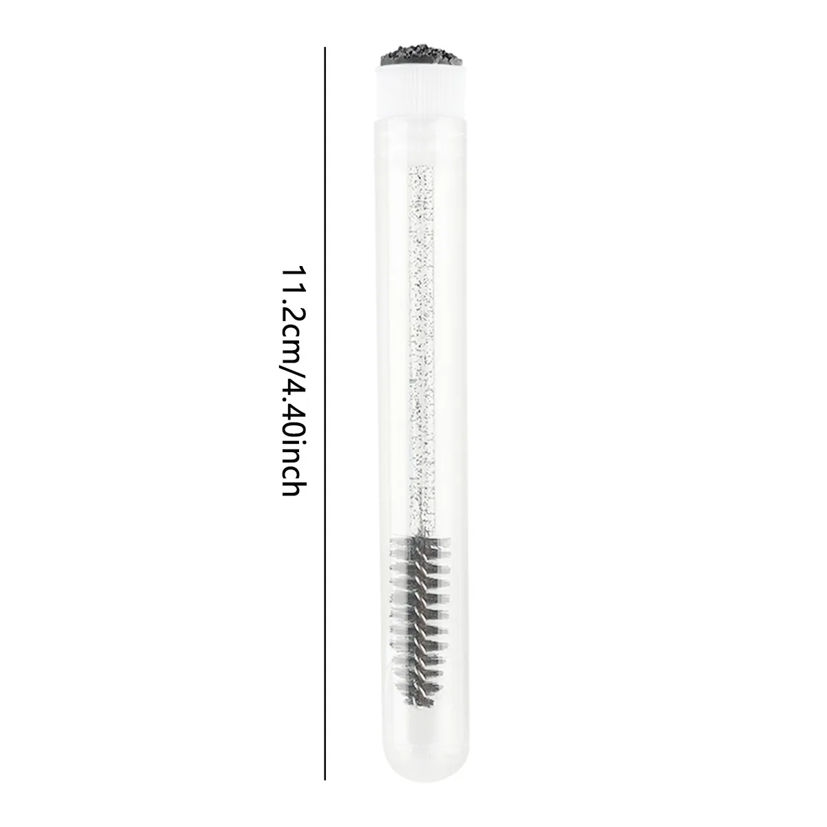 2pcs Eyelash Brush With Dust-proof Tube Container Reusable Crystal Disposable Lash Mascara Wand Makeup Applicator Tool