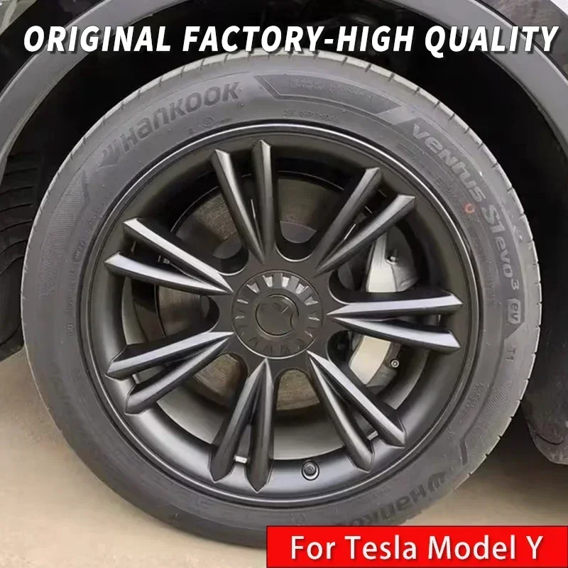 Tesla Model Y Hubcap 19-inch Gemini Wheel Covers for Tesla Model Y Accessories Compatible with 2020-2024 Cars Replacement