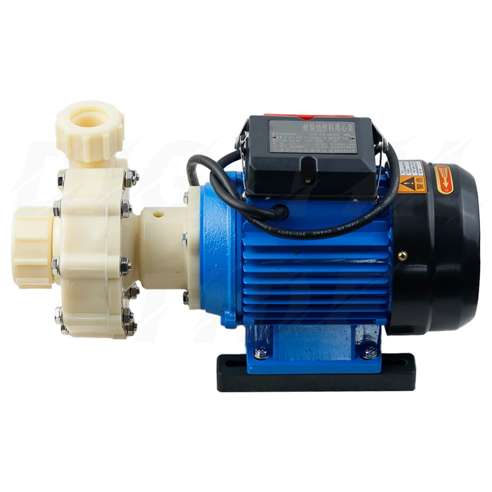 11m Head Industrial Plastic Acid Akali Resistant Anti-corrosion Self-priming Pump Centrifugal Pump Pumping Pump Type C 220V/380V