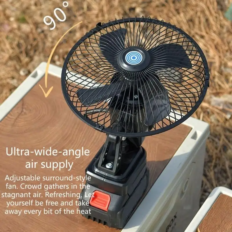  Versatile 8 Inch Electric Fan With Metal Safety Guard For Indoor And Outdoor Use