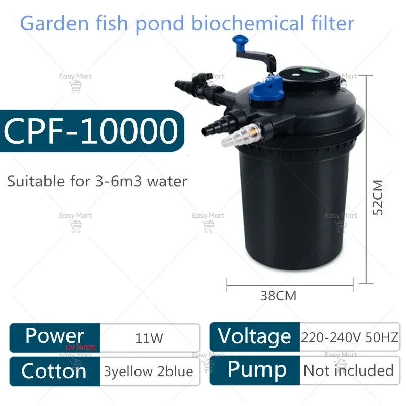 pond swimming pool filter bio pressure UV filter Fish pond biochemical