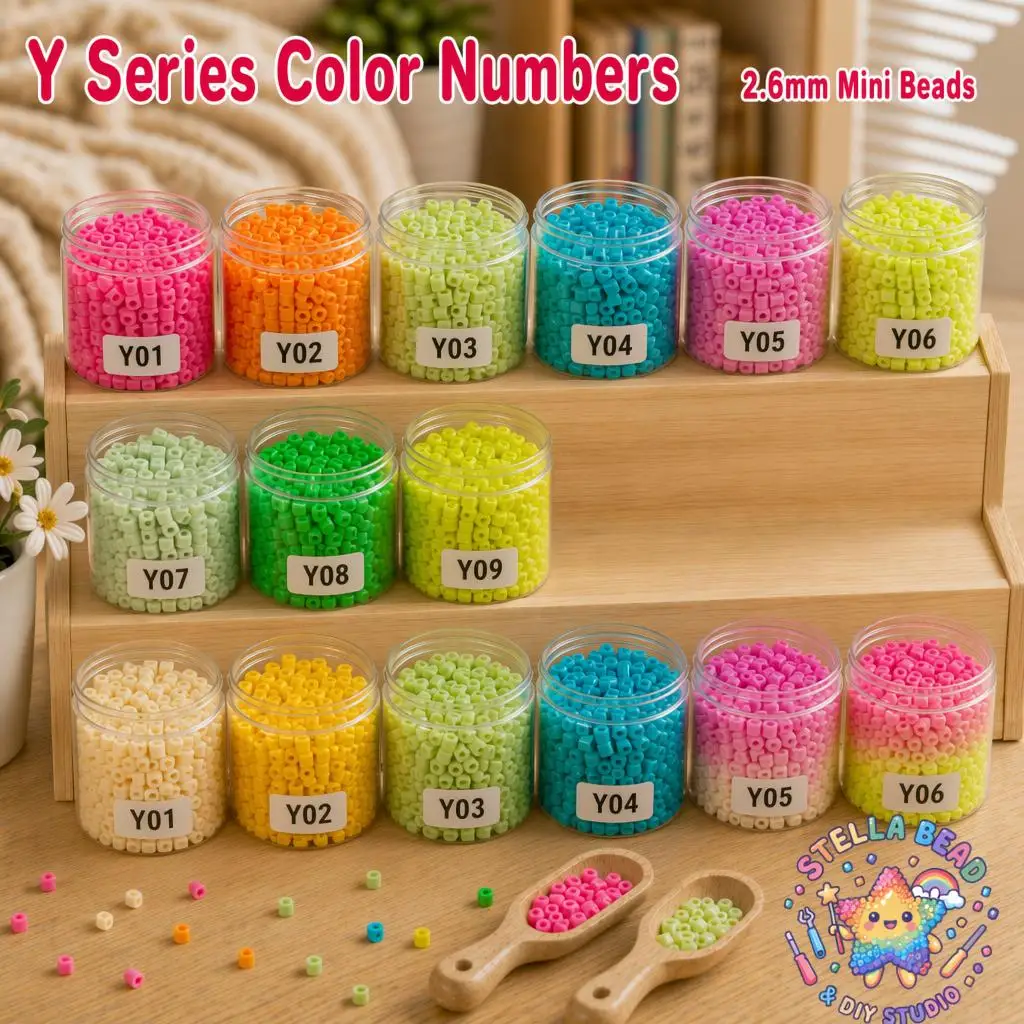 Stella Bead 2.6mm Y Series Luminous Color Refill - 4000ct Fuse Beads, Perfect for DIY Craft Projects