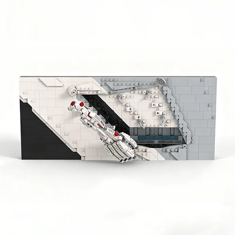 718 قطعة MOC سلسلة المشهد المميز الجزء الأول ستار معركة نموذج اللبنات الهندسة المعمارية هدايا عيد الميلاد لتقوم بها بنفسك فكرة لعبة الطوب عيد ميلاد #2