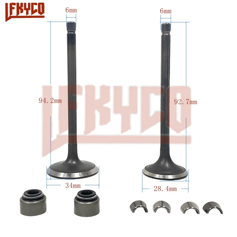 Motorcycle Engine Exhaust Valves Inlet Intake Stem Oil Seal Kit for Yamaha XT225 Serow TTR230 TW200 225 YP250 MAJESTY YP1 AG200