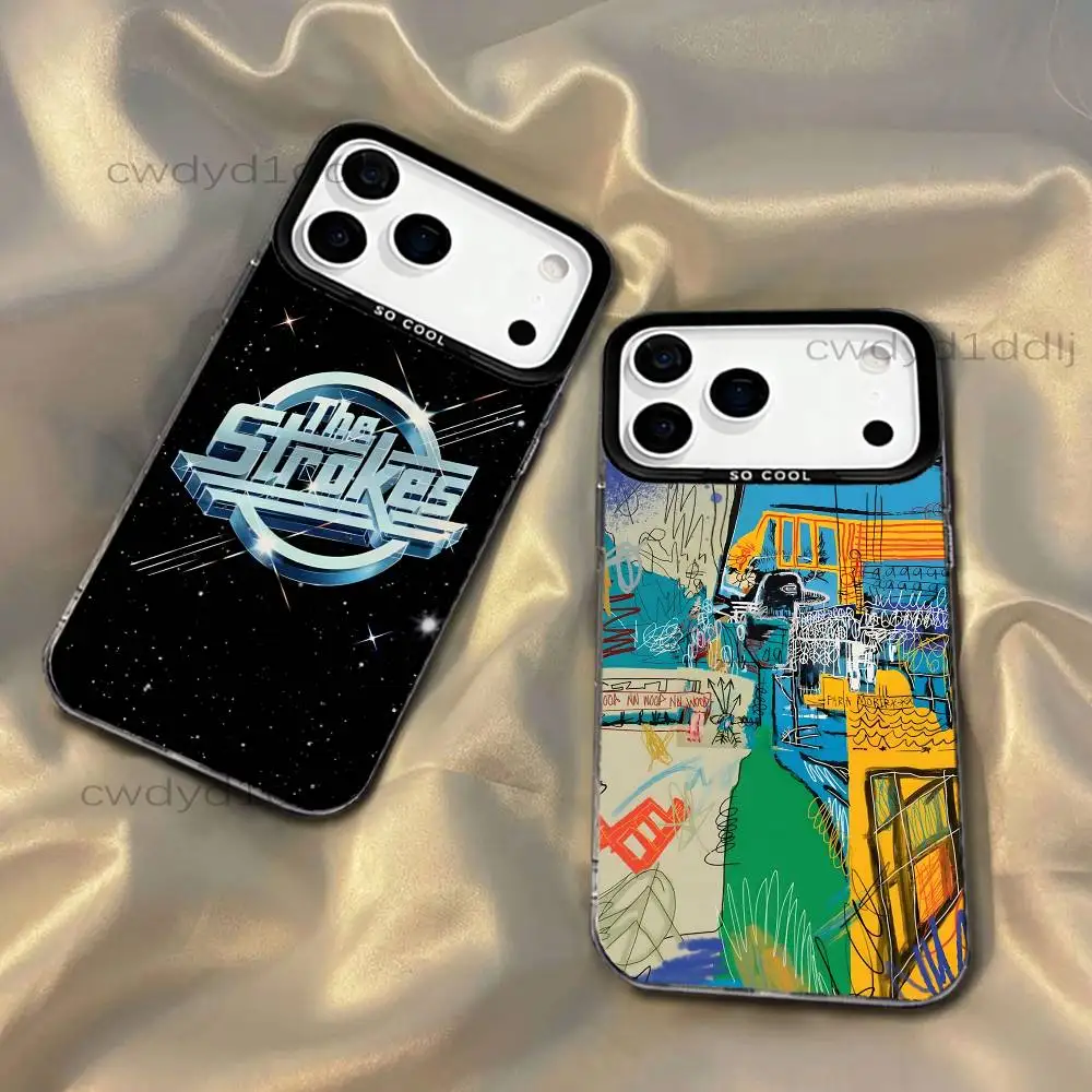 

The S-Strokes The New Abnormal Phone Case For iPhone 17,16,15,14,13,12,X,8,Pro,Max,Plus,SE4,Air,Mini HD Black IMD Matte