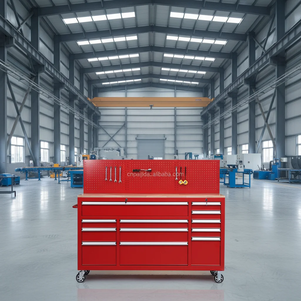 Rolling Drawer Tool Chest Mobile Tool Trolley Tool Cart With Pegboard Back Panel, Comfort Handle Large Capacity Auto WarehouseAT