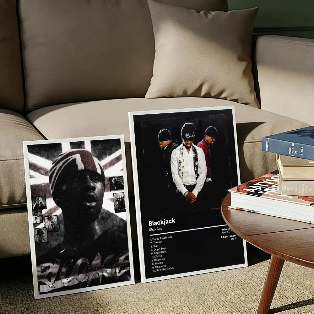 Singer Rapper R-Rico Ace Music Album Poster Modern Aesthetic Wall Art Print Trendy Bedroom Home Decor Gift