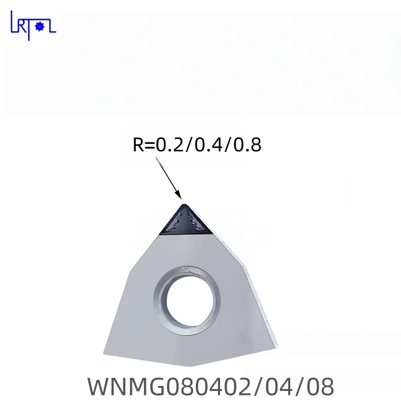 PCD Insert WNMG080402 WNMG080404 WNMG080408 Chip Breaking Turning Tool for Copper Aluminum Magnesium Fibre Glass Plastic