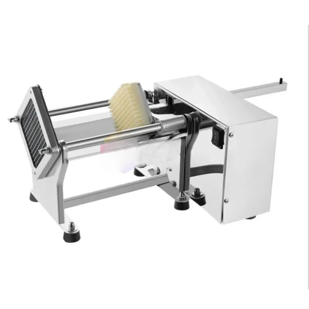 Commercial Electric Potato Chips French Fries Shred Bar Cutter Slicer Crispy Fry Maker Automatic Vegetable Fruit Cutting Machine