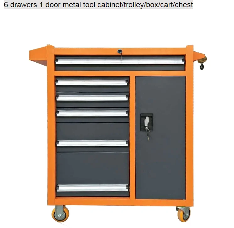 Steel Locker Customizable Workshop Tool Trolley For Home Garage Car Repair Tool Drawer Cabinet With OEM Support