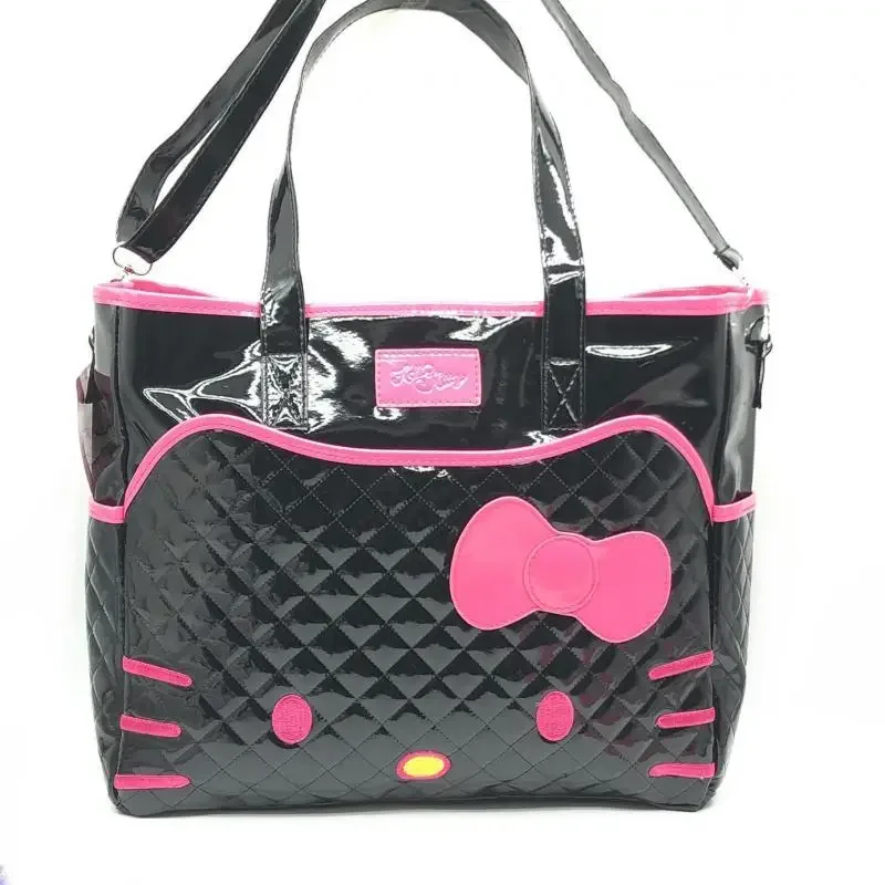حقيبة سفر من البولي يوريثان Hellokittys ذات سعة كبيرة حقيبة كتف للسفر حقيبة ظهر عصرية للترفيه العامة حقائب كرتونية كاواي للمرأة #3