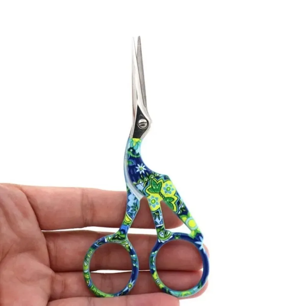 Crane Mouth Scissors Retro Cross Stitch Antique Black Vintage Cute Small Sewing Scissor Fishing Thread Cutting DIY Fabric Shears