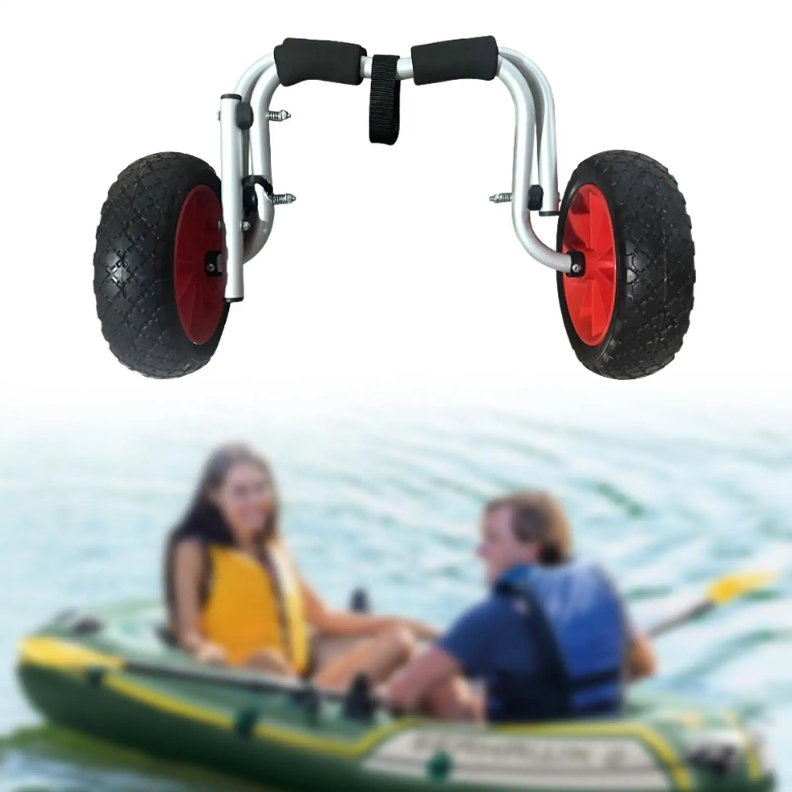 كاياك الناقل قارب التجديف عربة النقل مقطورة عربة خفيفة الوزن مع #2