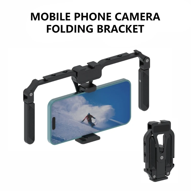 アマチュア映画製作者向けの一体型三脚マウント付き金属製スマートフォン ビデオ ケージ