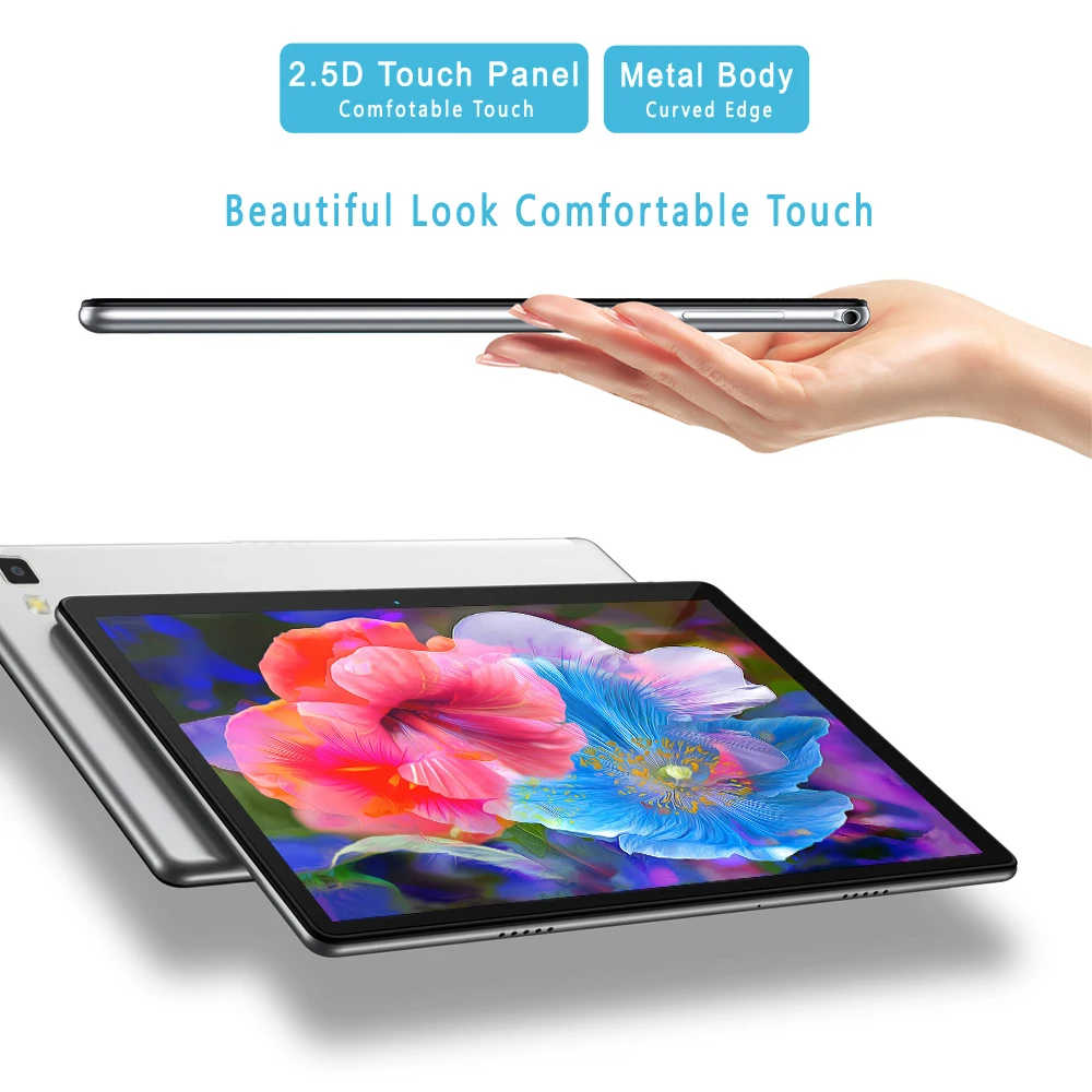 Nuovo Tablet Pc Android da 10.1 pollici Octa Core 8GB RAM 128GB ROM Android 13 4G LTE Chiamata telefonica Dual SIM Dual WiFi Tablet 5000mAh
