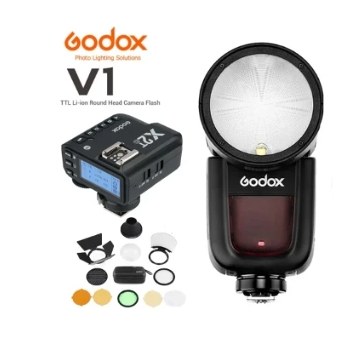 Godox V1 V1C V1N V1S V1F V1O TTL HSS 1/8000s Speedlite Flash with Xpro Trigger for Canon Nikon Sony Fuji Olympus