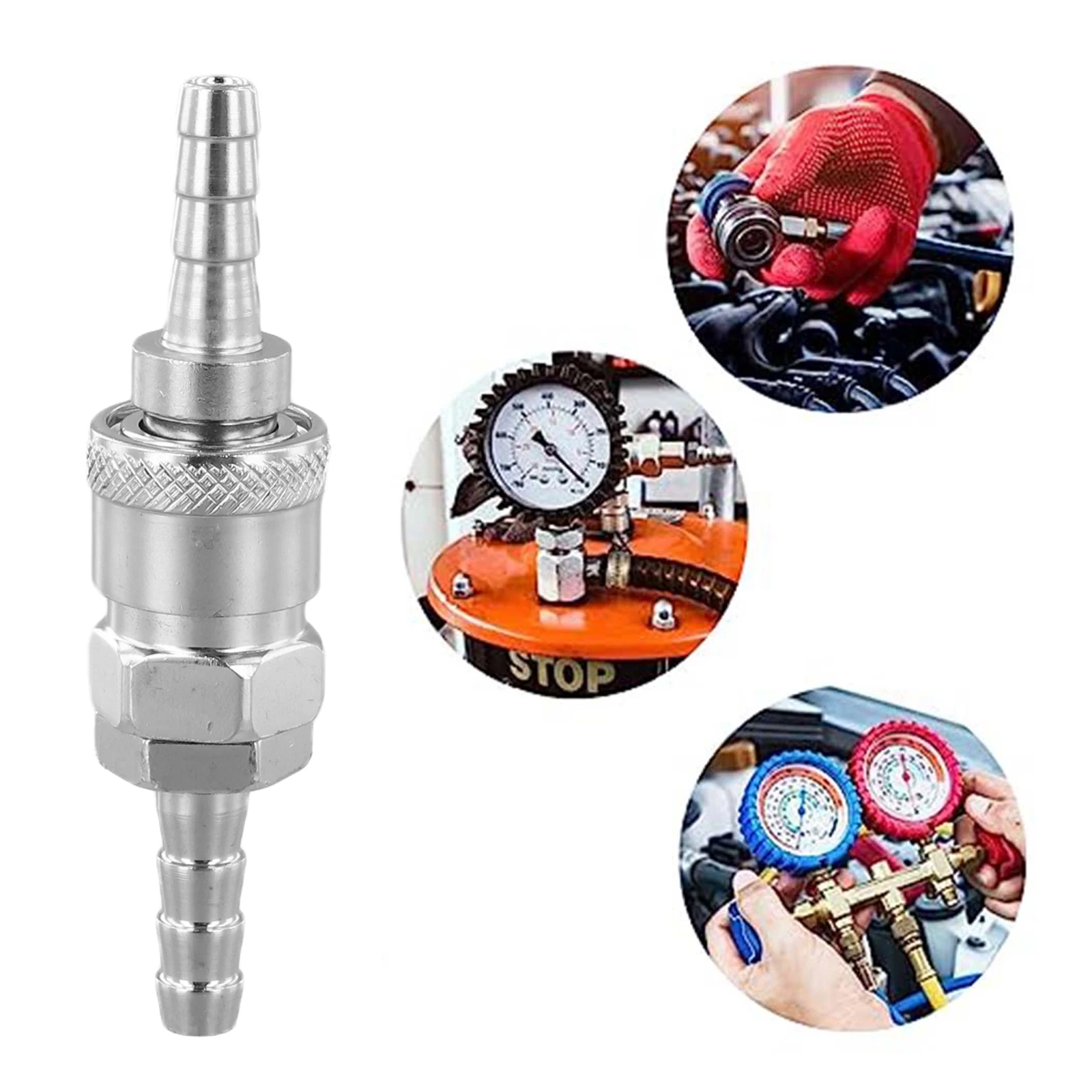 For Caravans Gas Hose Connector Heater Hose Assembly Garden Outdoor Use Built-in Shut-off Valve Stable Versatile Application