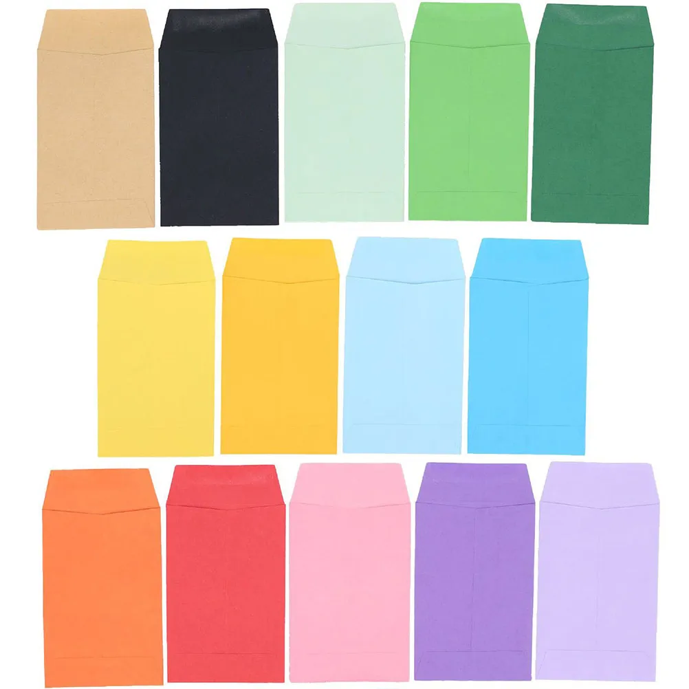 

80Pcs Colorful Small Paper Envelopes Solid Color Cash Envelopes for Budget Saving Coin Storage Gift Money Holder