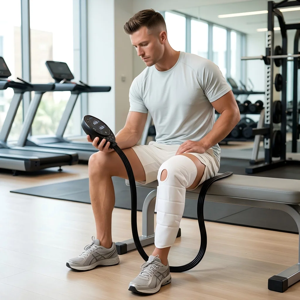 5 Chamber Air Wave Massager Leg DVT Compression Pump For Pain Relief And Muscle Recovery
