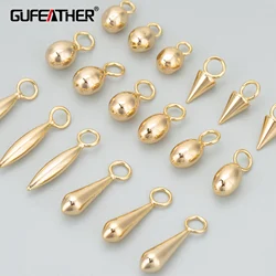 GUFEATHER,10pcs/lot,MG25,jewelry accessories,18k gold rhodium plated,copper,nickel free,charms,jewelry making,diy pendants