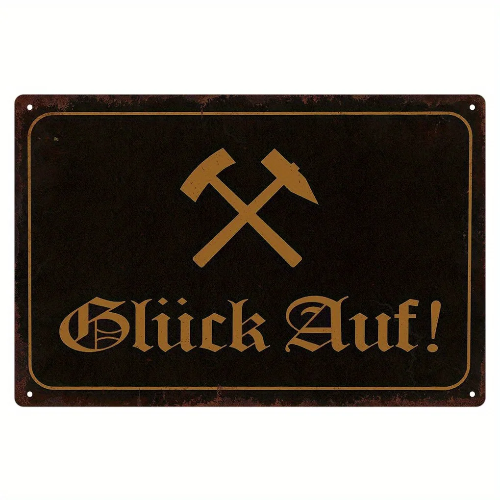 Ruhrpott Tin Sign - Metal Wall Decor with 