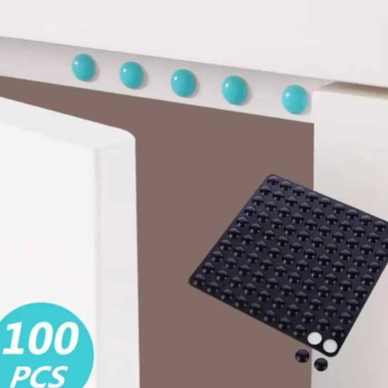 다기능 실리콘 댐퍼 버퍼, 자체 접착 캐비닛 가구 보호 패드, 시트 당 100 개