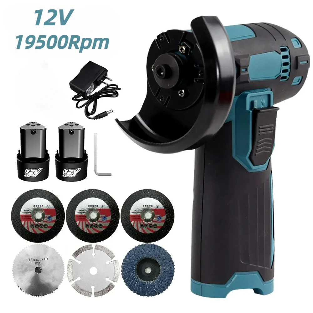 

12V 19500rpm Brushless Electric Angle Grinder Cordless Mini Polishing Machine For Cutting Diamond Cordless Power Tools