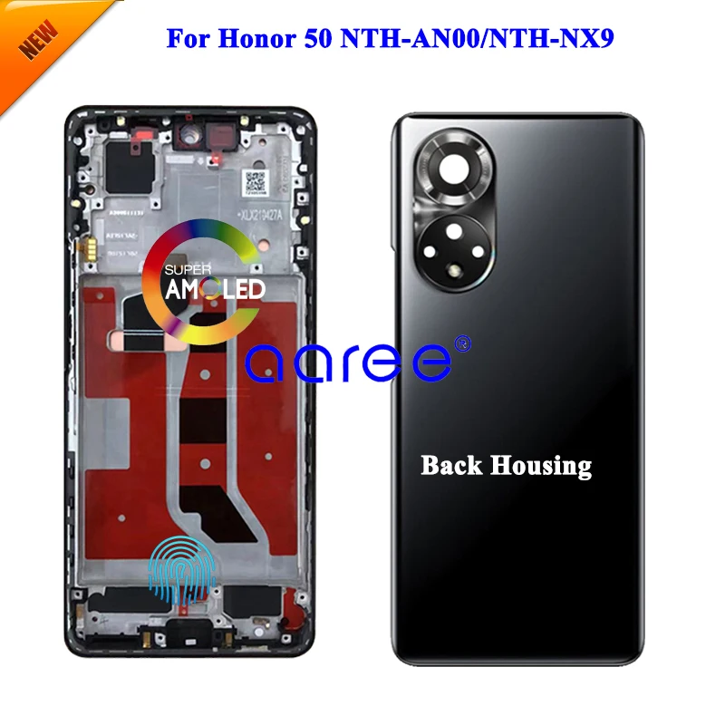 AMOLED LCD Display For Huawei Honor 50  LCD For Huawei Honor 50 NTH-NX9 Display LCD Screen Touch Digitizer Assembly