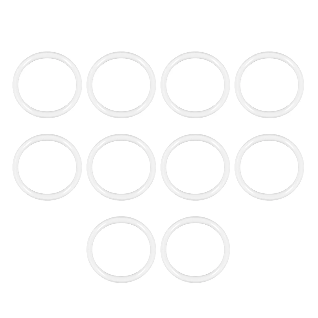 Uxcell 10Pcs Thickness 2/3mm White Silicone Seal Ring 5-33mm OD 1-27mm ID Silicone O-Ring Gasket VMQ Seal Rings Gaskets IDxODxT