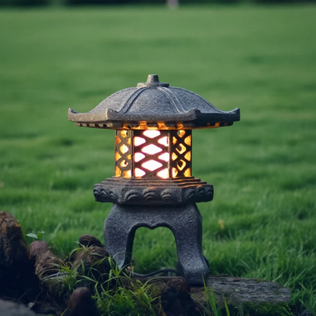 Lampes décoratives de style chinois pour jardin de villa, bord de route, extérieur, tourisme, paysage, hôtel, ceinture verte, lampe LED pour pelouse