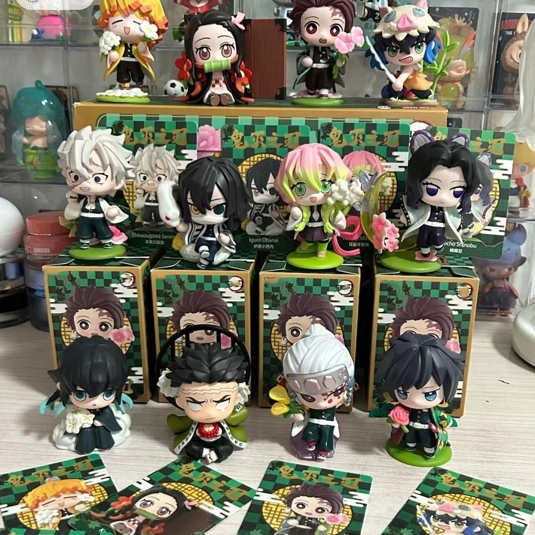 Demon Slayer Kimetsu No Yeyang Seri Bunga Kelahiran Figur Anime Lucu, Mainan Trendi, Boneka Koleksi, Hadiah Ulang Tahun Dekorasi Meja