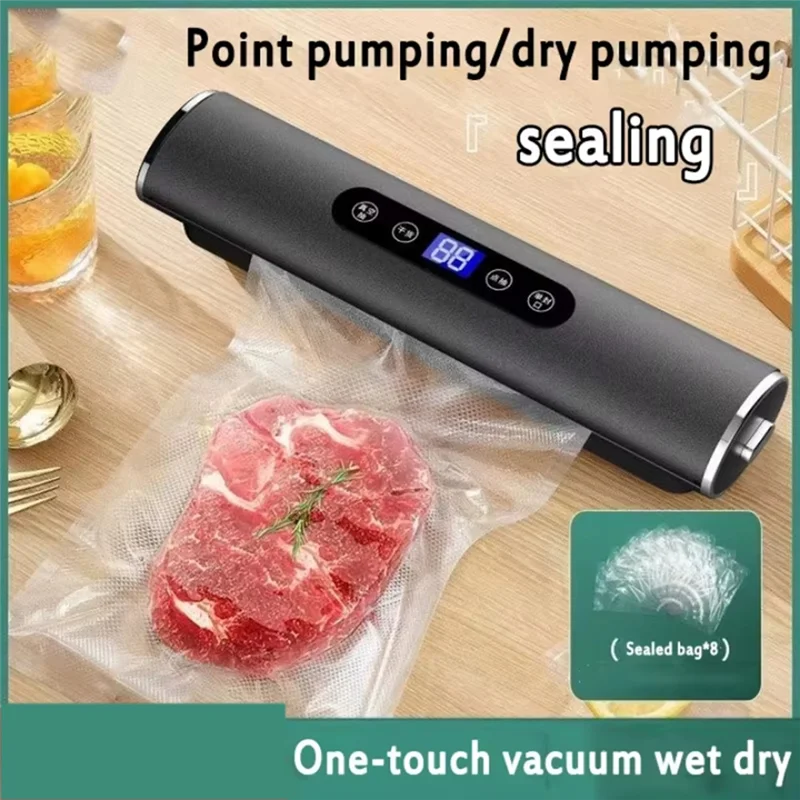 

AB66-Professional Vacuum Sealer Sealing Machine Vacuum Sealer For Plastic Bag Sealant EU Plug