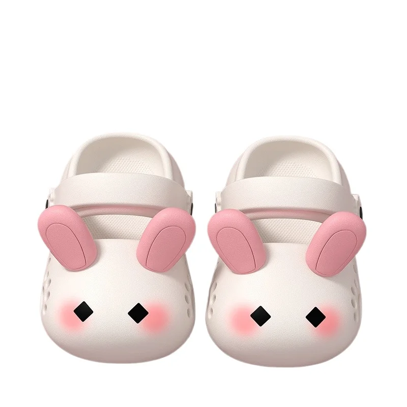 

Boys Girls Closed-Toe Sandals Kids Cartoon Animal Sandals Child Sandals Hole Shoes Children's Cartoon Anti-Slip Beach Shoes