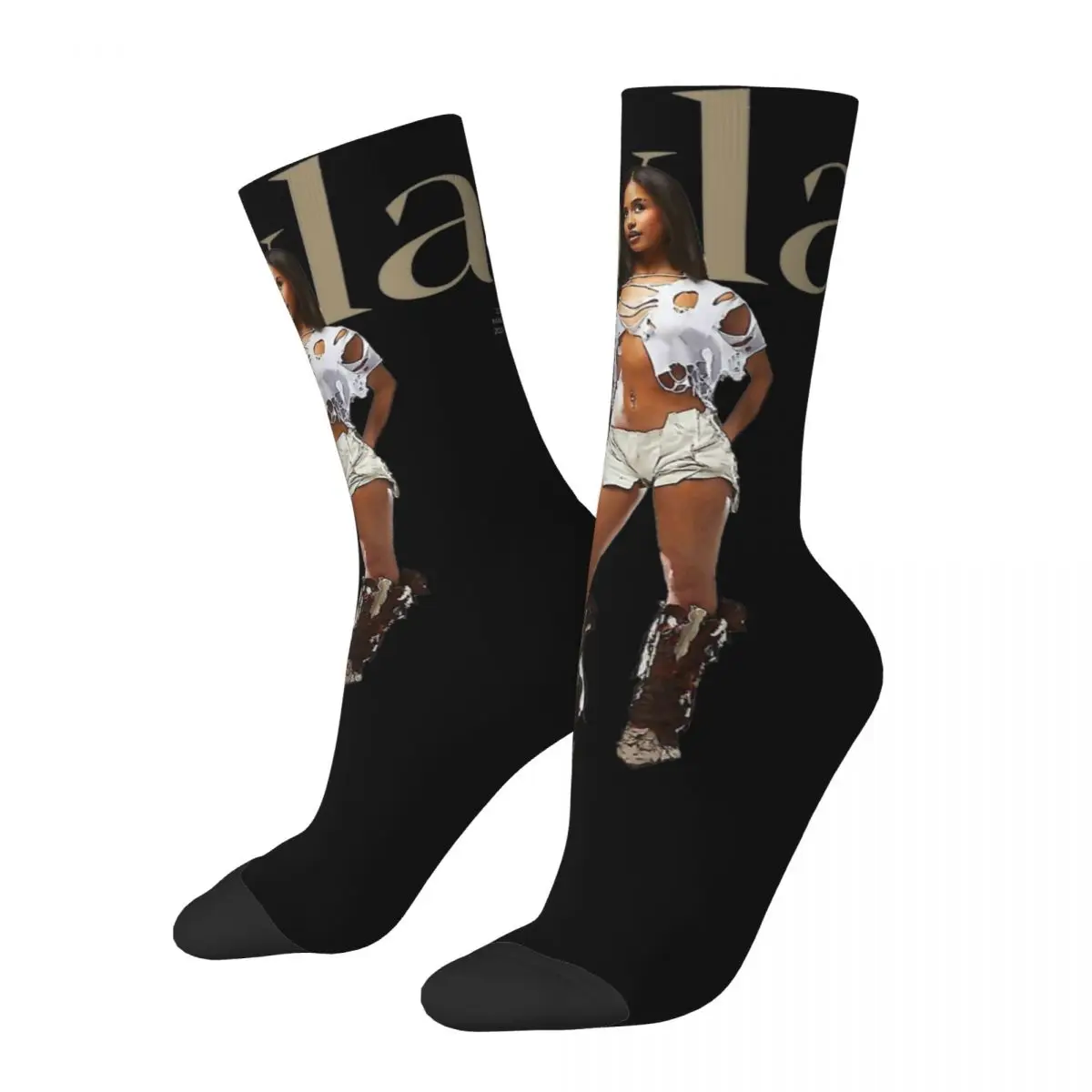 

Female Male Tyla Beautiful Tyla Art Socks Super Soft Fashion Y2k Musical Socks Crazy Middle TubeStockings Little Small Gifts