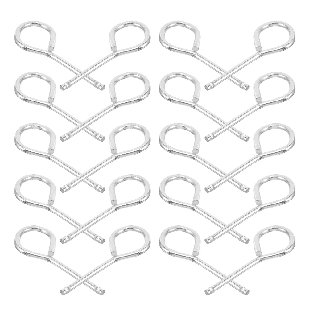 20 Pcs Fire Extinguisher Safety Pin Pins Equipment Pull Sticker Iron for Extinguishers Metal