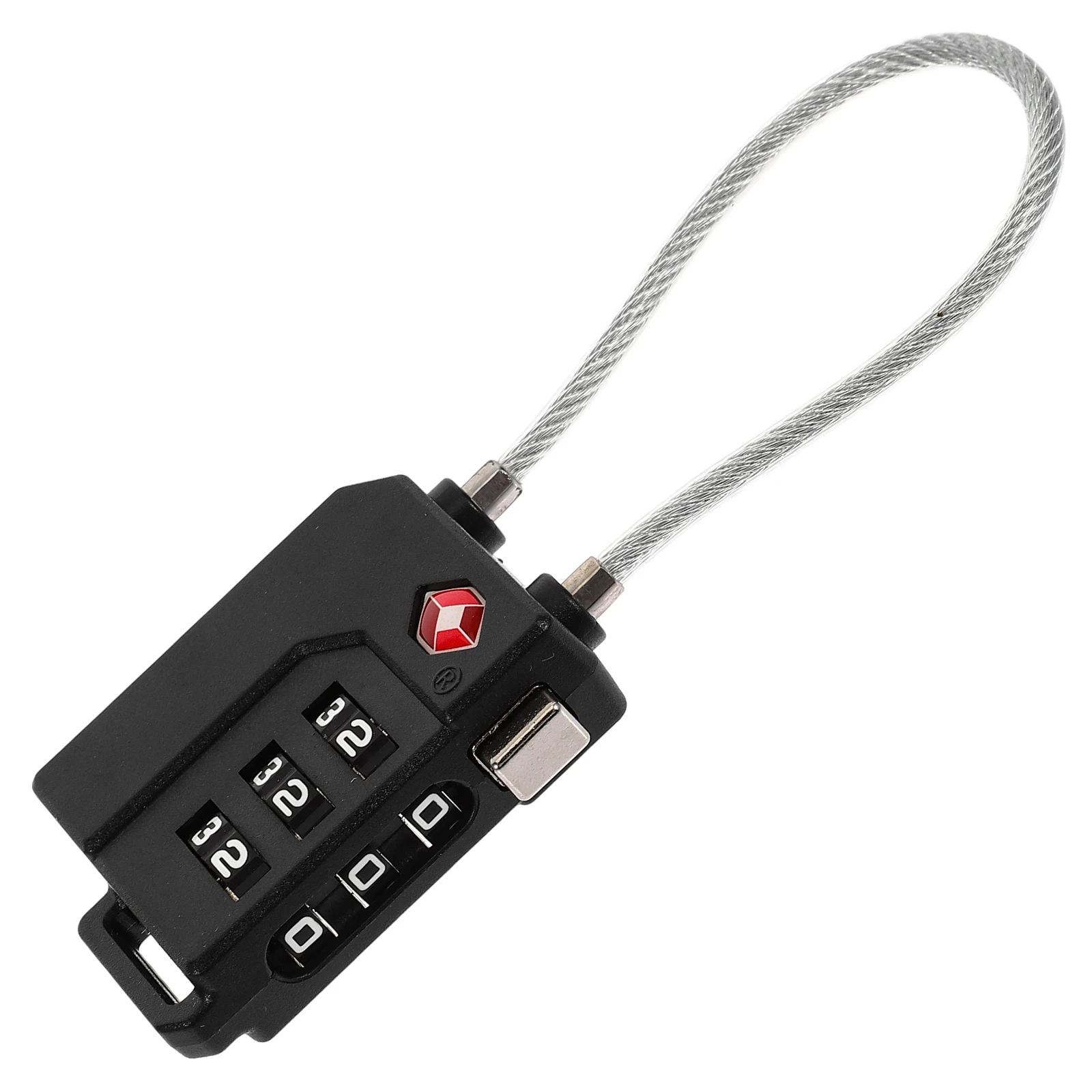 

TSA Approved 3 Combination Lock Black PC 91x36x19mm Luggage Suitcase Locker Backpack Security Password Locks