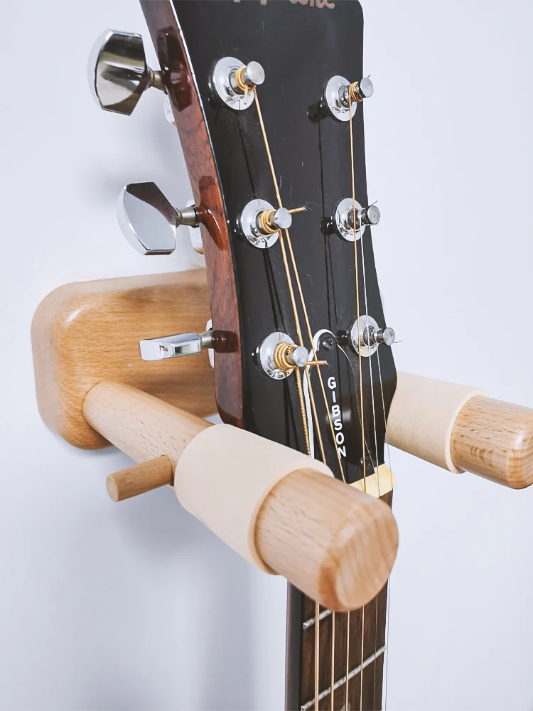 Guitar Hanger Stand Wooden Musical Instrument Hanger Wall Installation Easy Installation Full Set of Installation Accessories