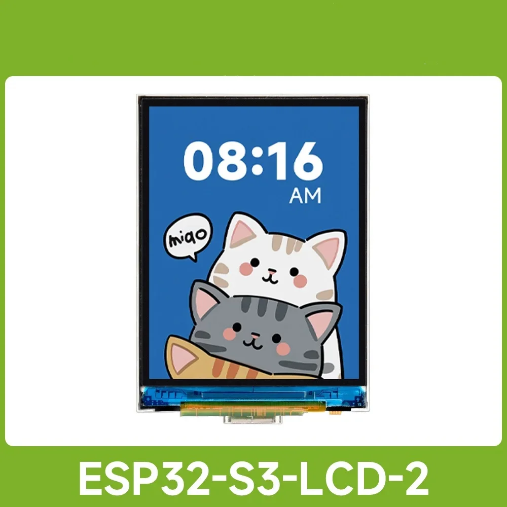 Waveshare ESP32-S3 2inch Display Development Board, 240×320 Pixels, 32-bit LX7 Dual-core Processor, Supports WiFi & Bluetooth