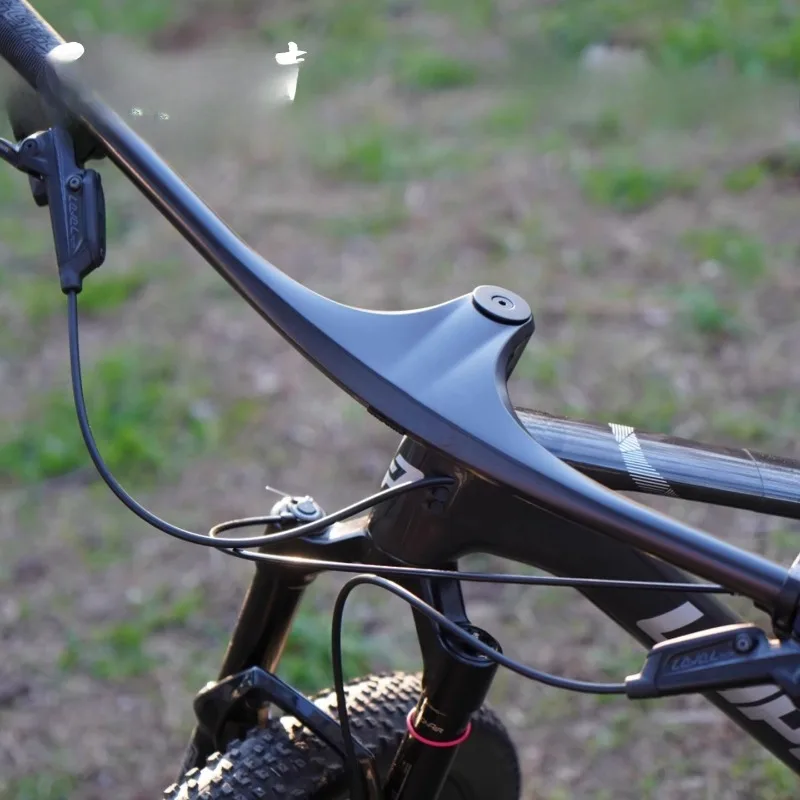 Bikini integrated mountain bike handle carbon fiber lightweight non-slip bike handle