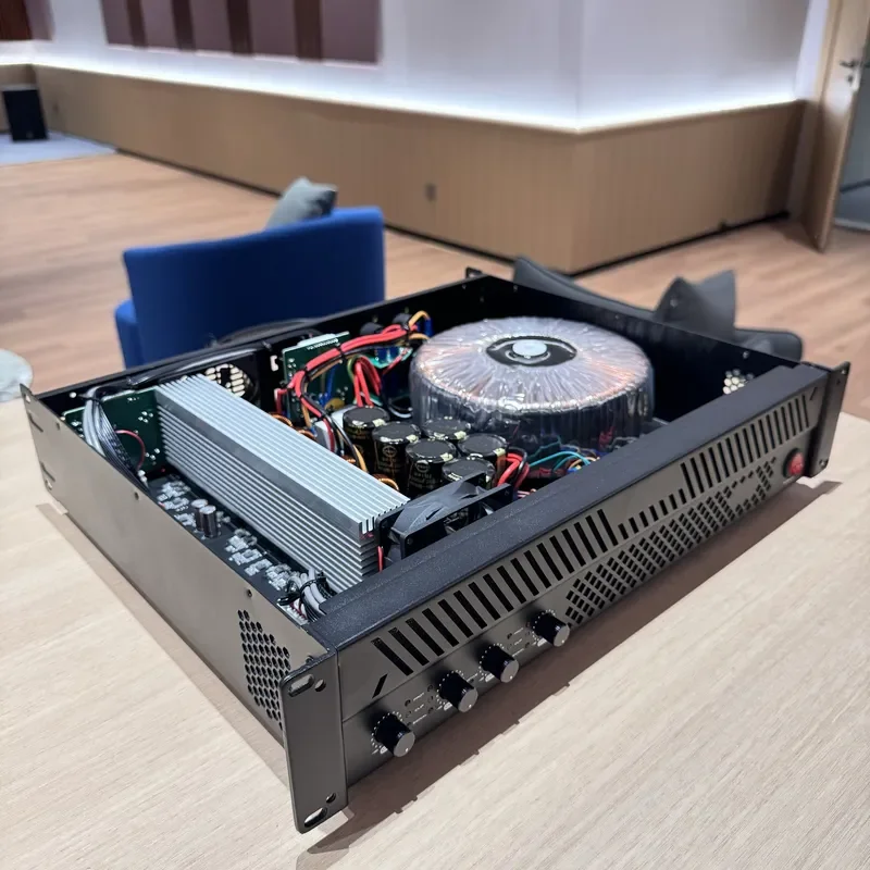 

MA4800 4x800W 2U Rack Mount Professional Power Amplifier High Power Stereo Bridgeable System for Subwoofer and PA